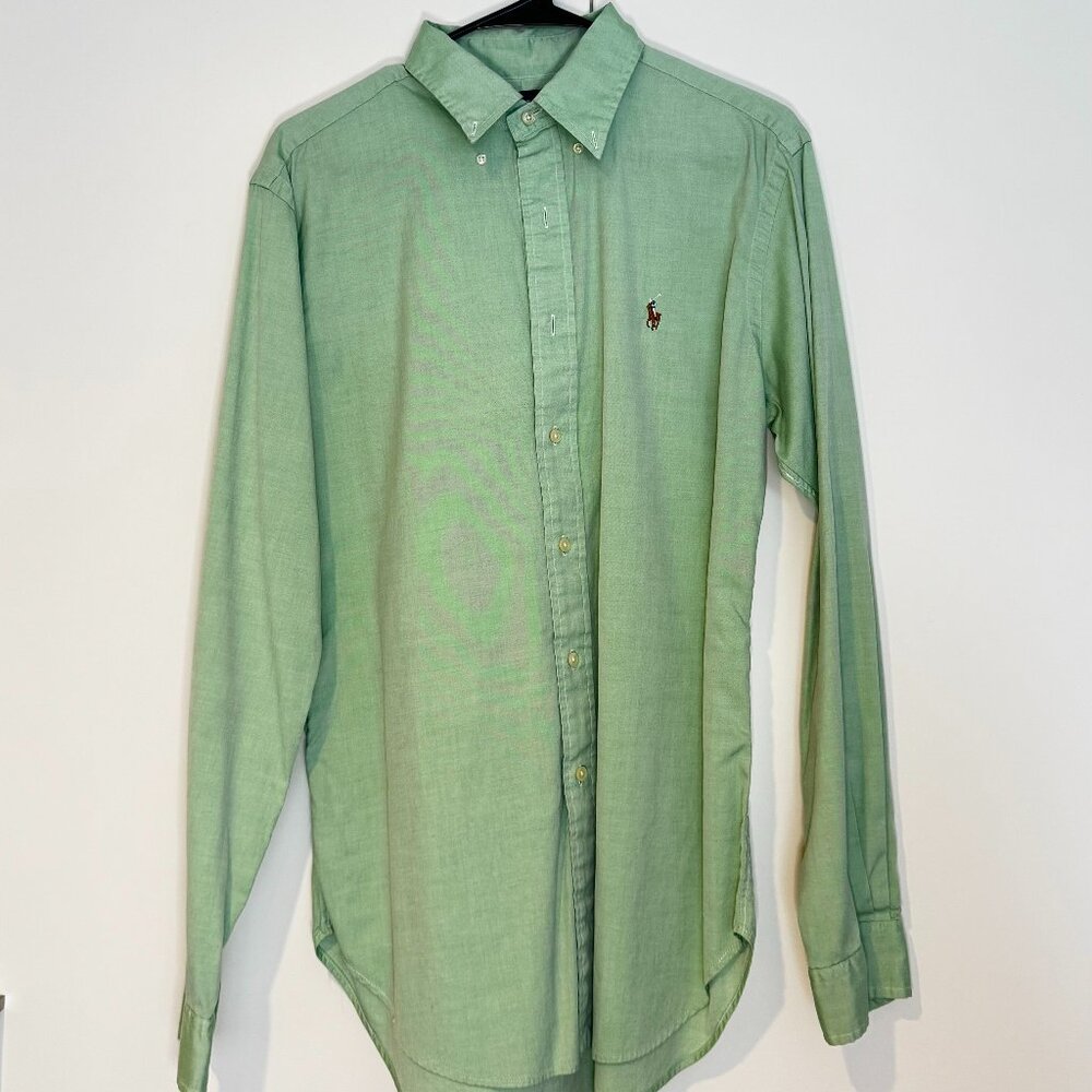 Ralph Lauren LS Button Down - 15.5, 34/35 - Light Green